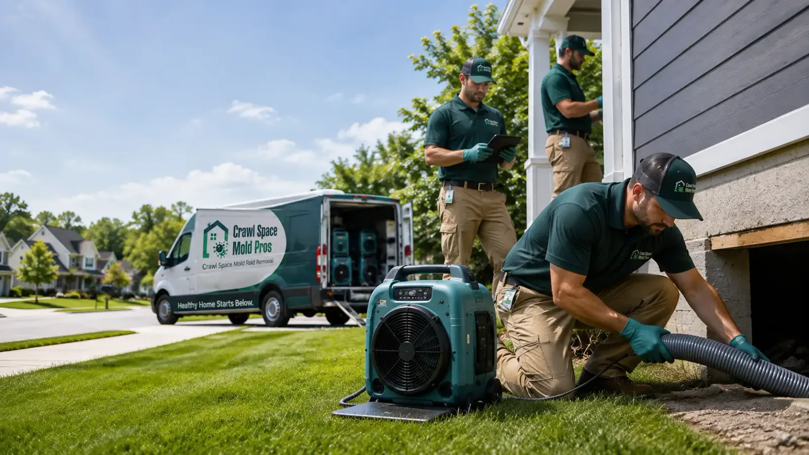Crawl Space Mold Removal in New Troy, MI